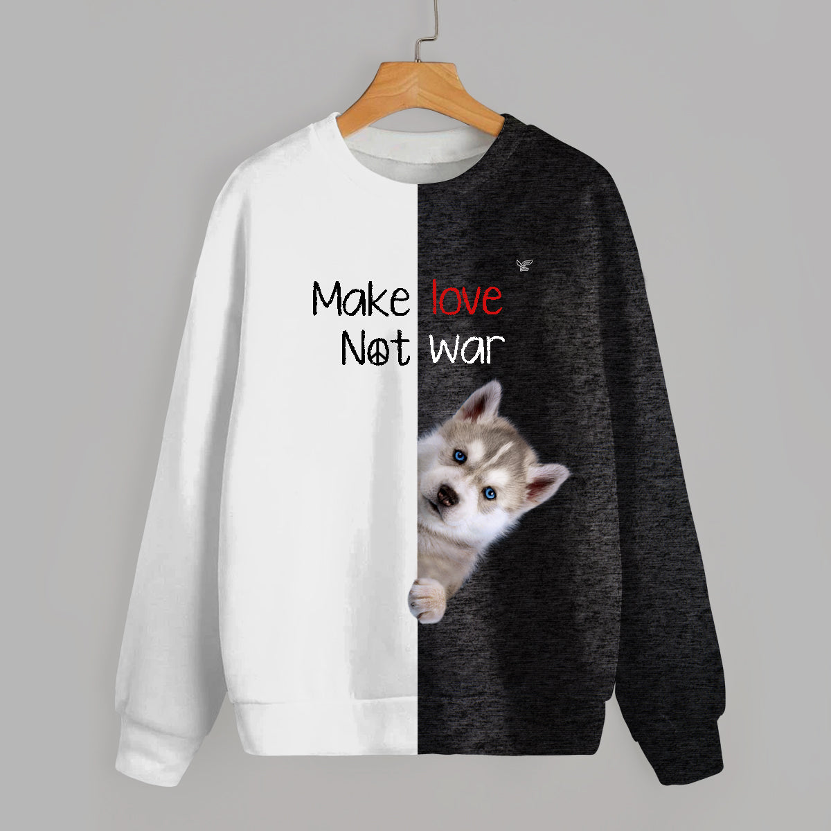 Liebe machen, nicht Krieg – Husky Sweatshirt V1
