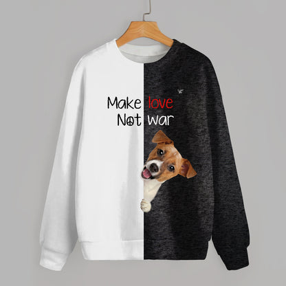 Liebe machen, nicht Krieg – Jack Russell Terrier Sweatshirt V1