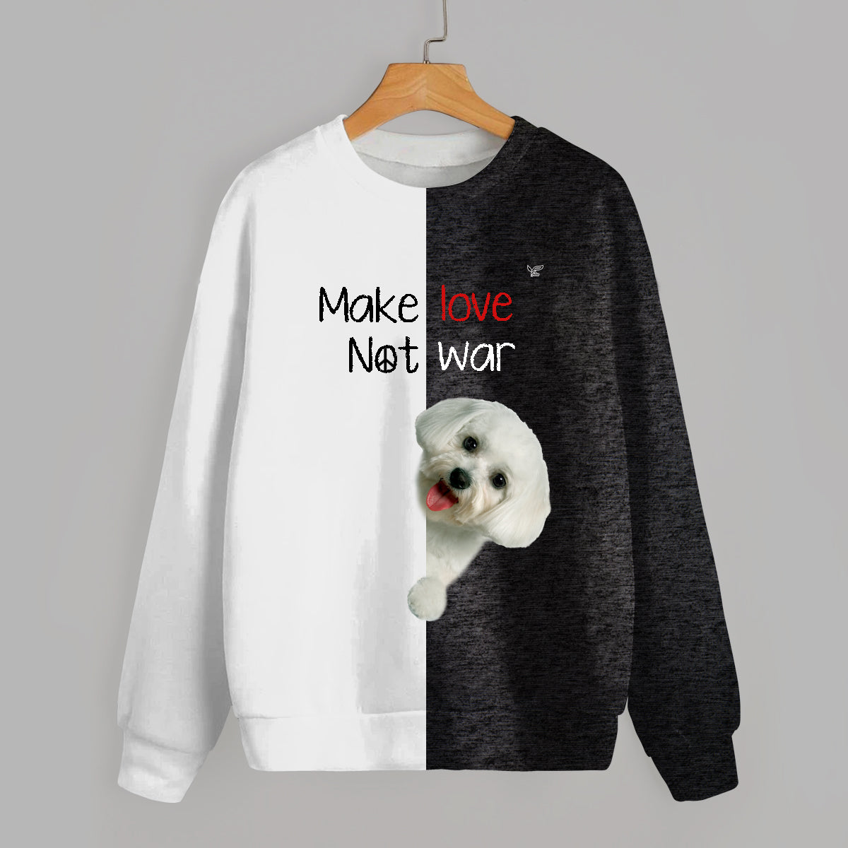 Faites l'amour, pas la guerre - Sweatshirt maltais V1