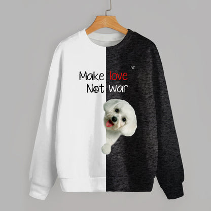 Faites l'amour, pas la guerre - Sweatshirt maltais V1