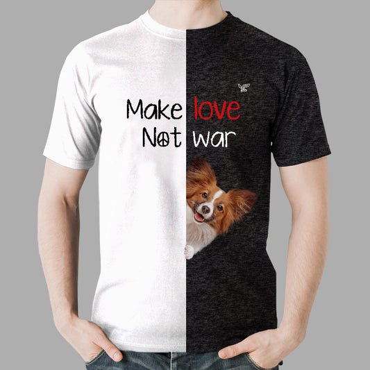 Make Love Not War - Papillon T-Shirt V1