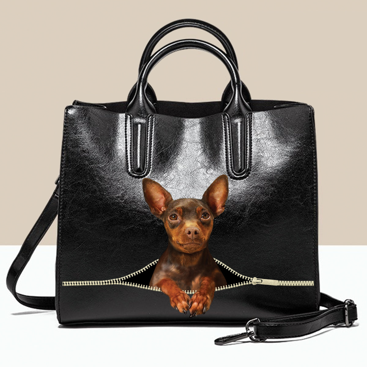 Miniature Pinscher Luxury Handbag V4