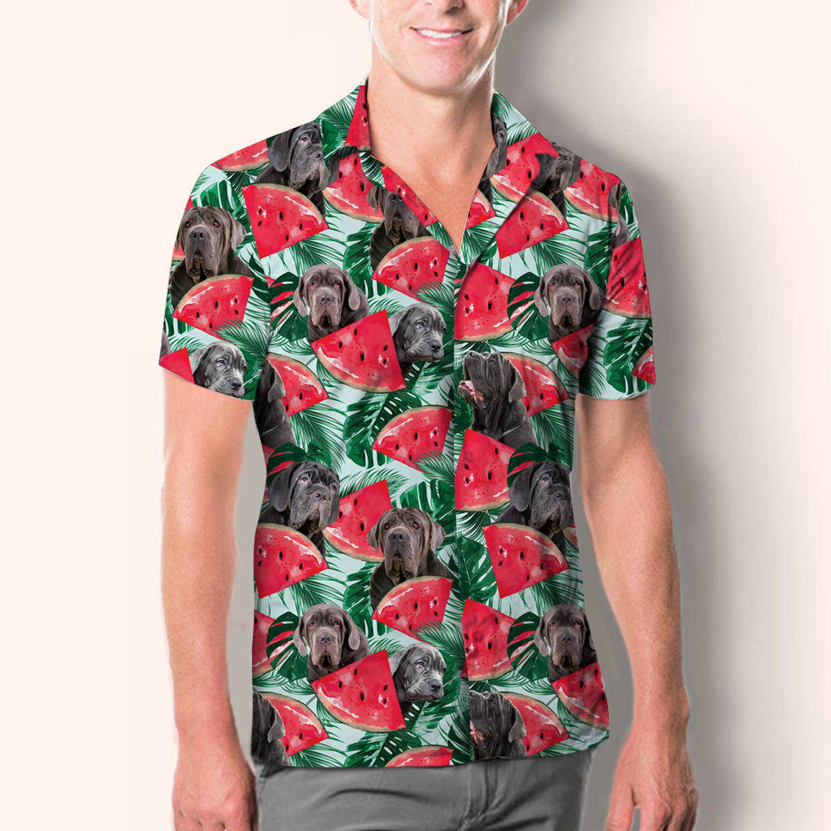 Neapolitanischer Mastiff - Hawaiihemd V3