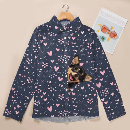 Need Cute Hearts To Chihuahua Mom – Follus Damen-Langarmshirt