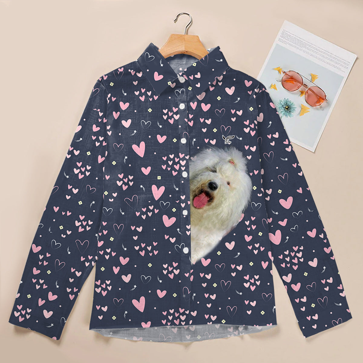 Need Cute Hearts To Old English Sheepdog Mom – Follus Damen-Langarmshirt