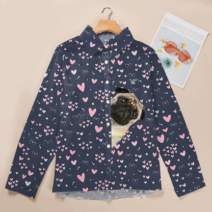 Need Cute Hearts To Pug Mom - Follus Women's Long-Sleeve Shirt