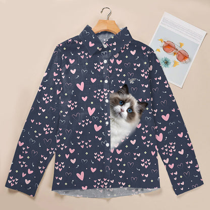 Need Cute Hearts To Ragdoll Cat - Follus Women's Long-Sleeve Shirt
