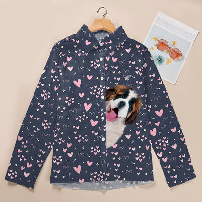 Need Cute Hearts To St. Bernard - Follus Damen-Langarmshirt