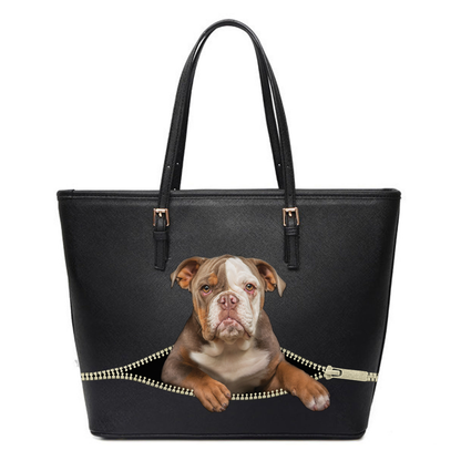 American Bulldog Tote Bag V4