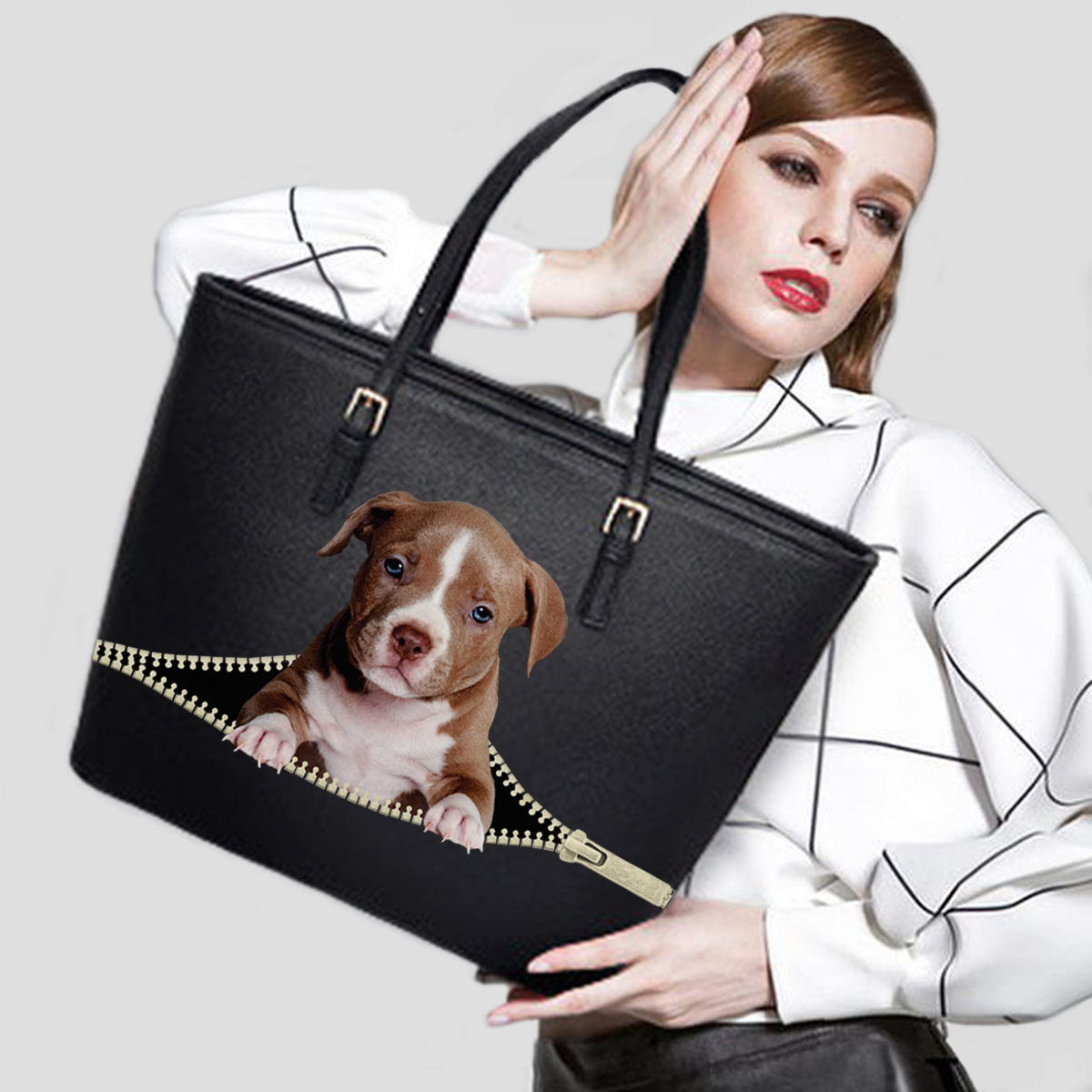 American PitBull Terrier Tote Bag V3