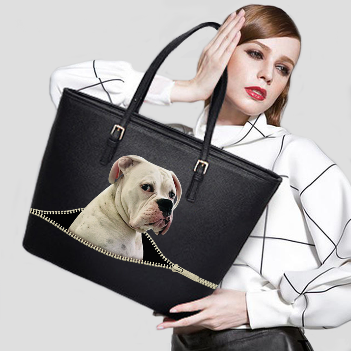 Boxer Dog Tote Bag V4