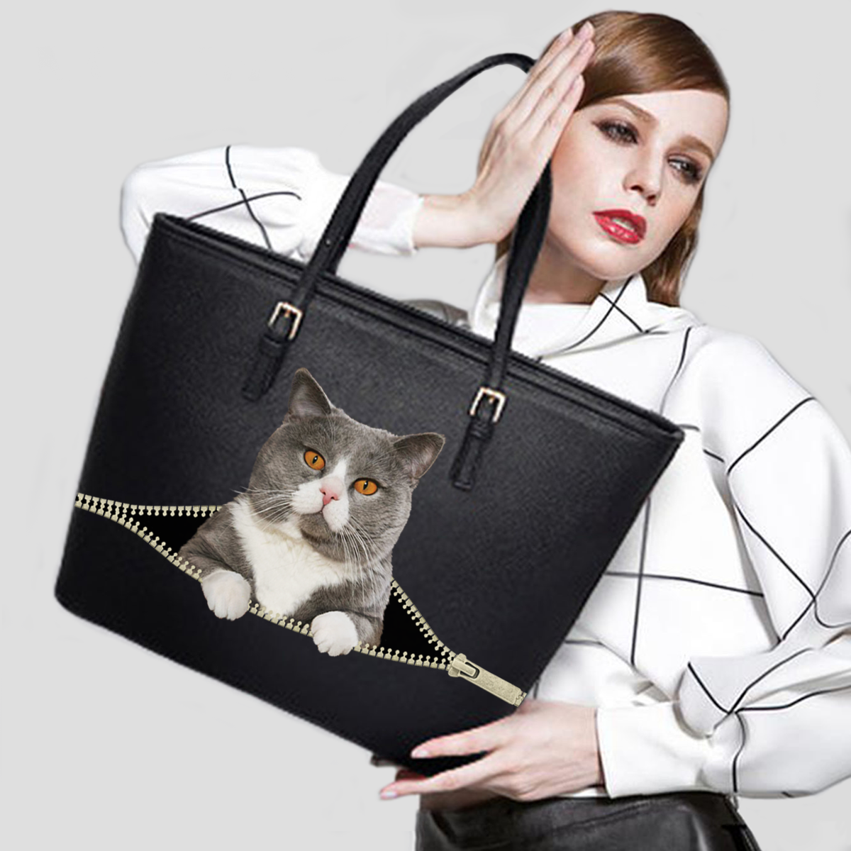 British Shorthair Cat Tote Bag V4