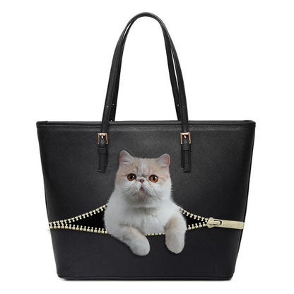 Sac fourre-tout chat exotique V1