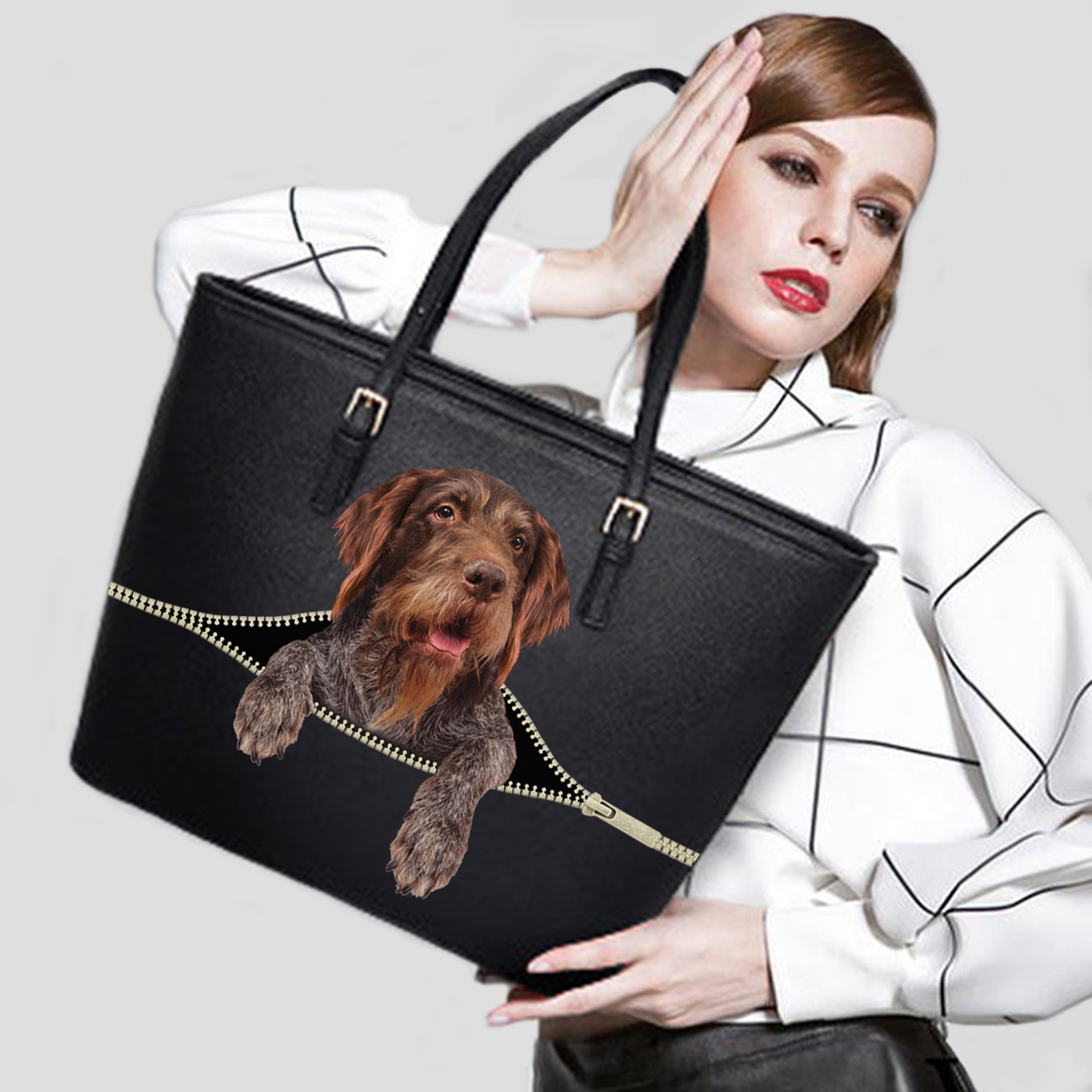 German Wirehaired Pointer Tote Bag V1