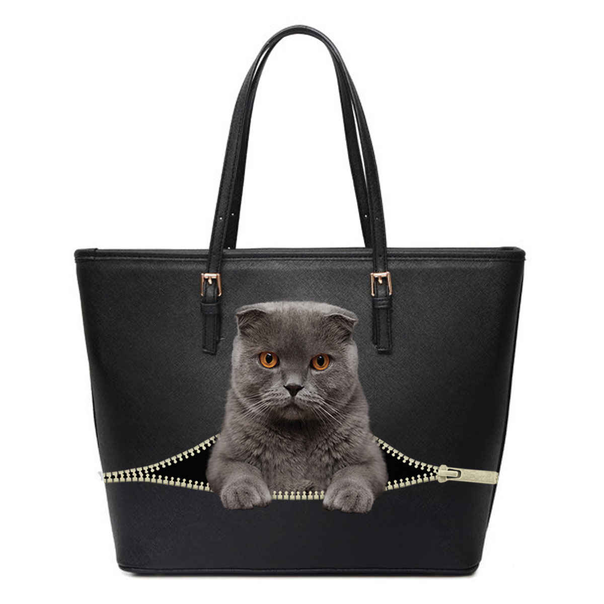 Scottish Fold Cat Tote Bag V1