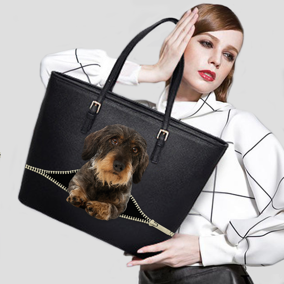 Wire Haired Dachshund Tote Bag V1