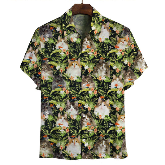 Norwegian Forest Cat - Hawaiian Shirt V1
