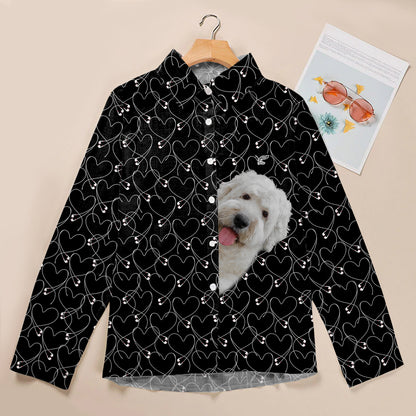 Old English Sheepdog Will Steal Your Heart - Follus Women's Long-Sleeve Shirt