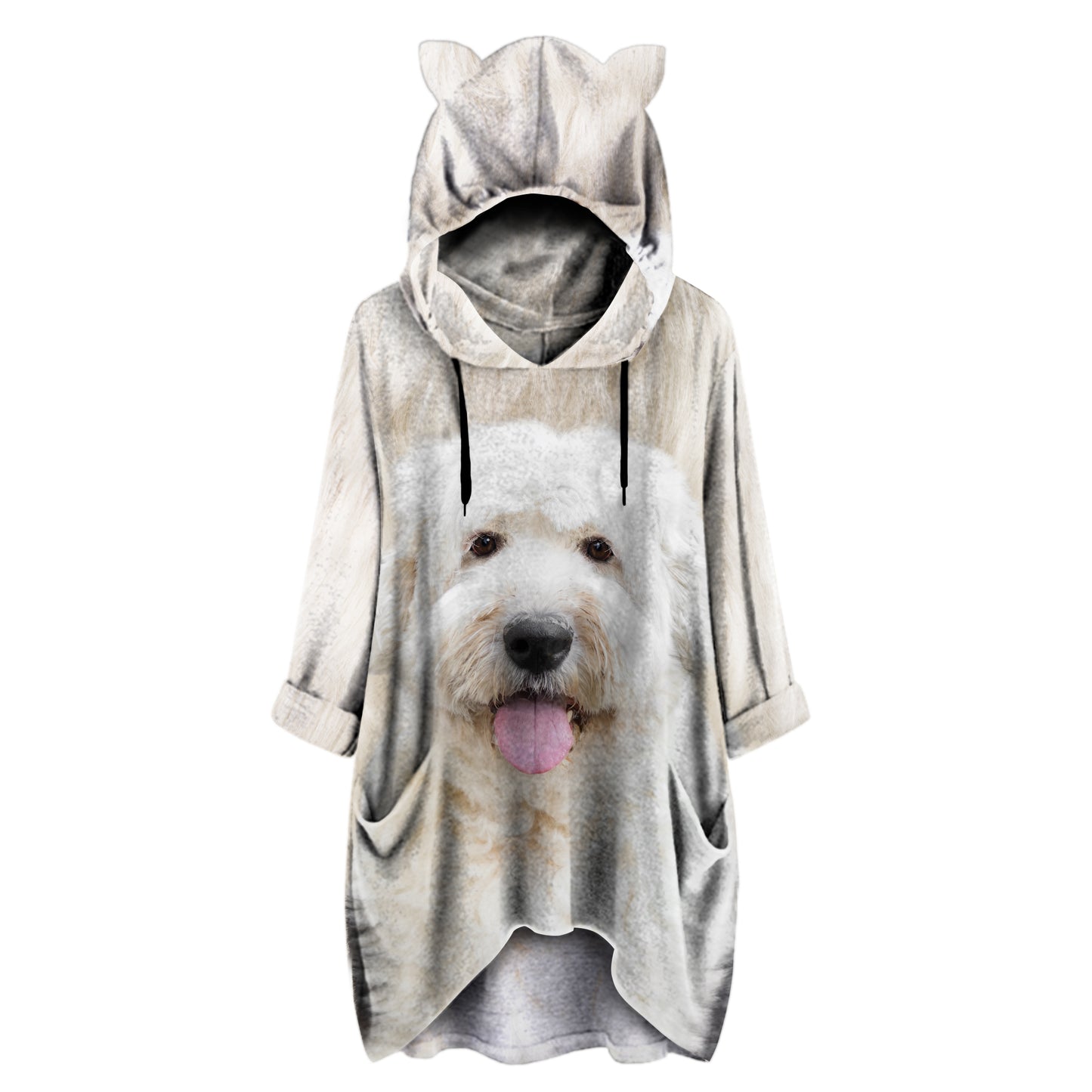 Old English Sheepdog Mom - Kapuzenpullover mit Ohren V1