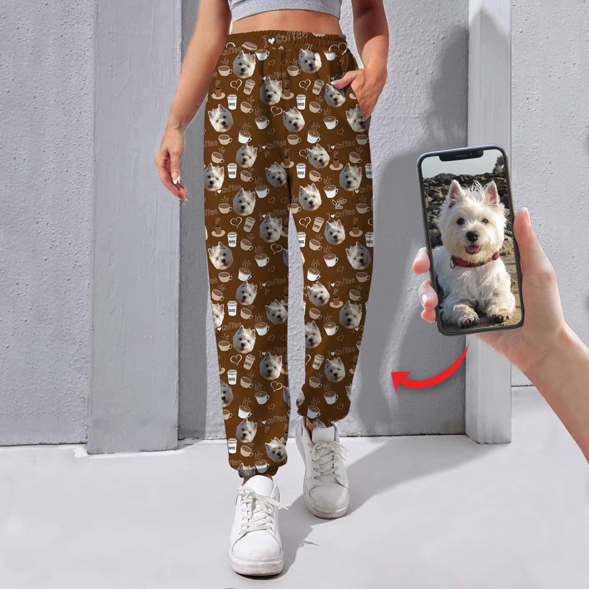 Süße personalisierte Hose mit dem Foto Ihres Haustieres