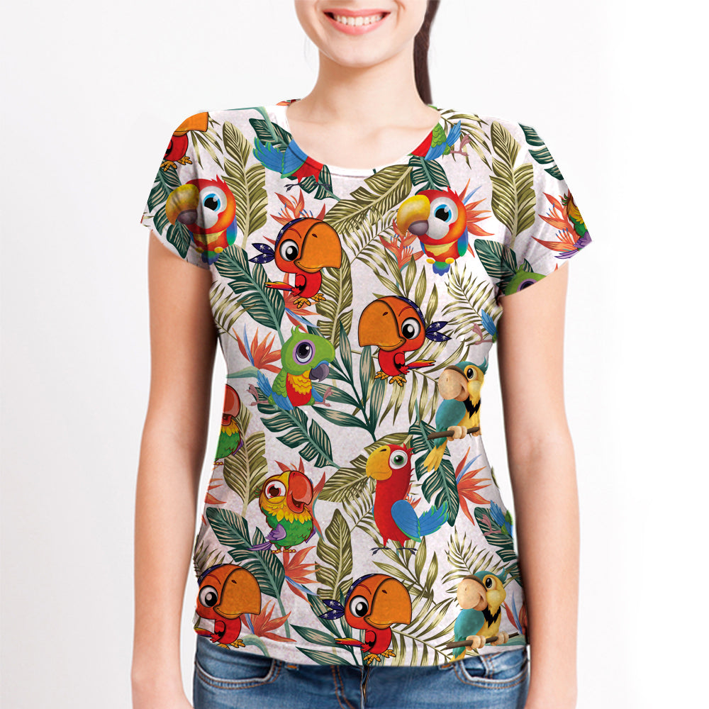 Perroquet - T-Shirt Hawaïen V1