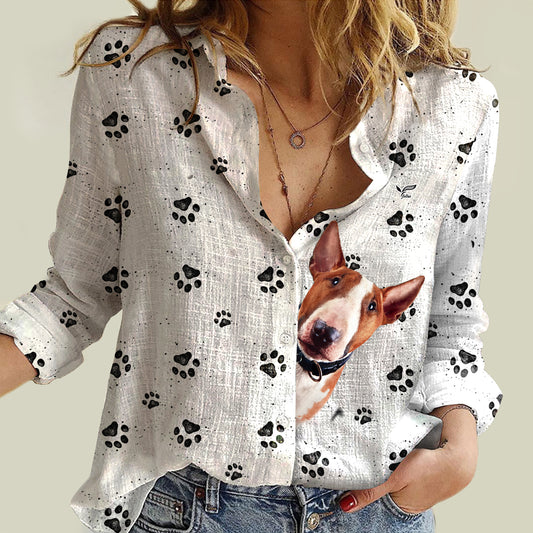 Paw-sitive Bull Terrier Mom - Follus Women's Long-Sleeve Shirt