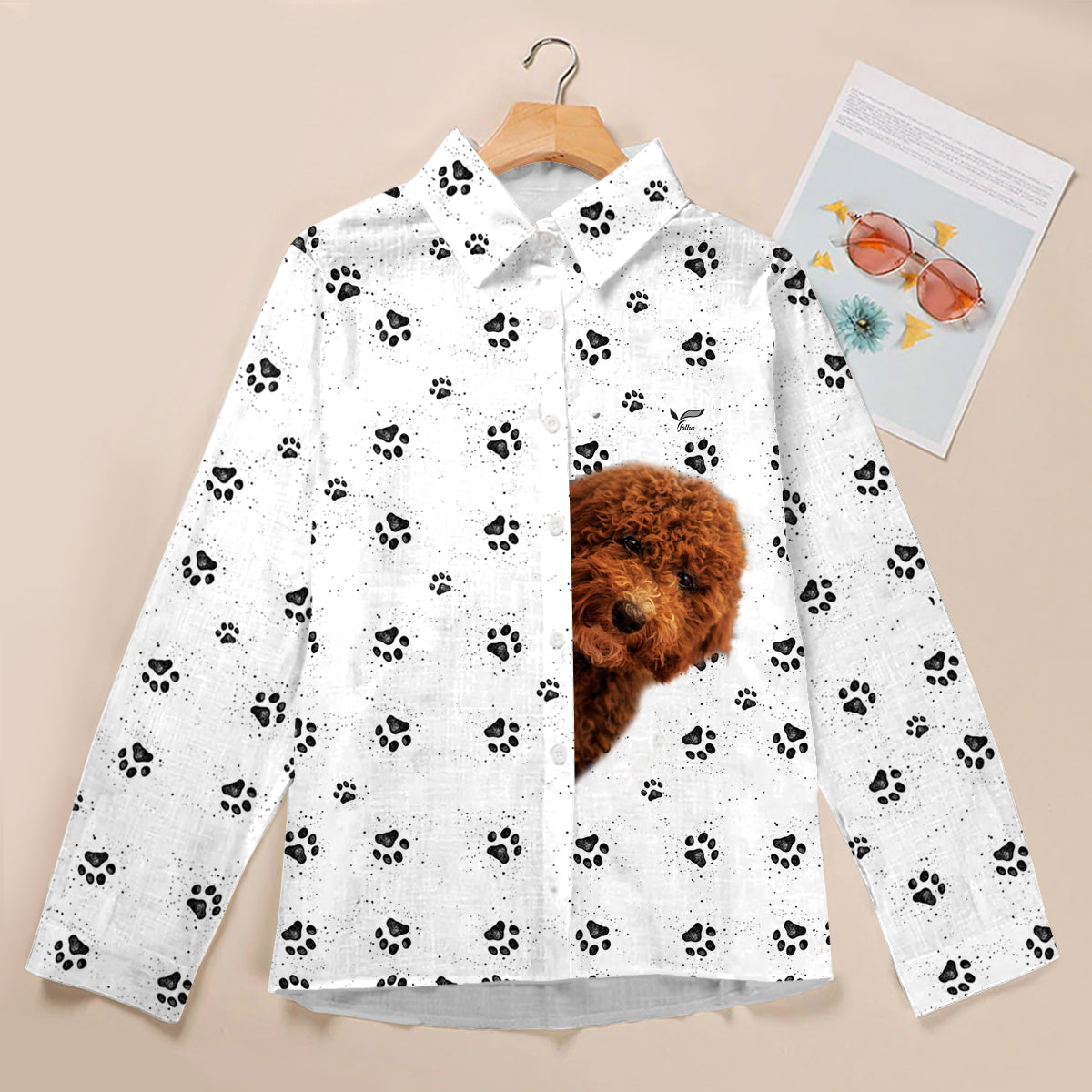 Paw-sitive Goldendoodle Mom - Follus Women's Long-Sleeve Shirt