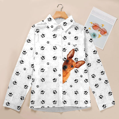 Paw-sitive Miniature Pinscher Mom - Follus Women's Long-Sleeve Shirt