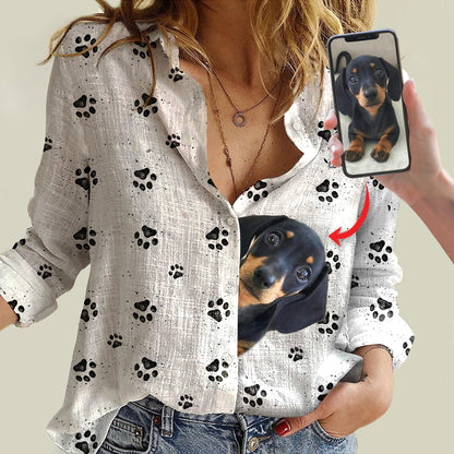 Pawsitive – Personalisierte Bluse mit dem Foto Ihres Haustieres