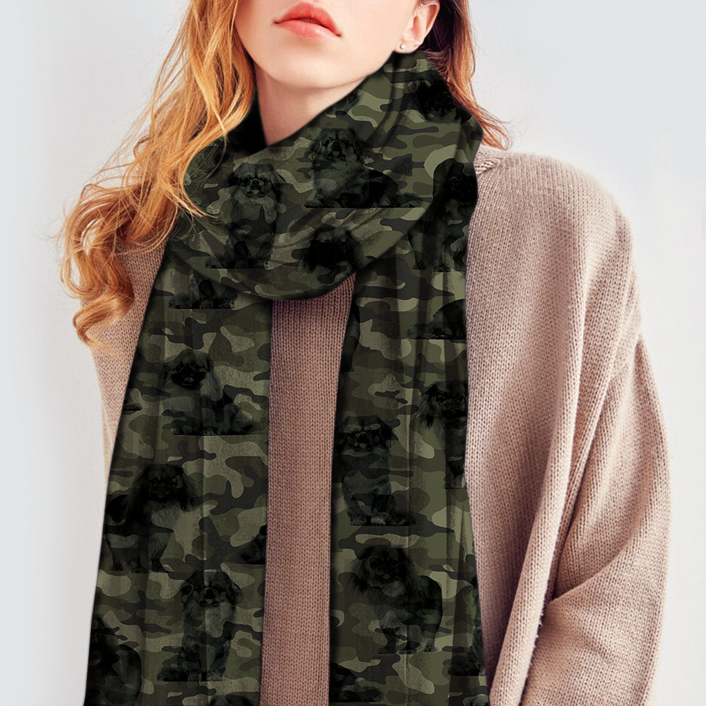Pekinese-Camouflage-Schal V1