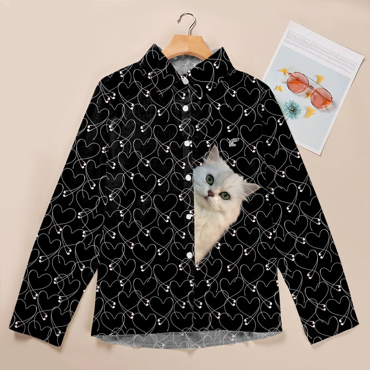 Persische Chinchilla-Katze wird Ihr Herz stehlen – Follus Damen-Langarmshirt