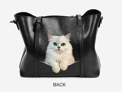 Persian Chinchilla Cat Unique Handbag V1