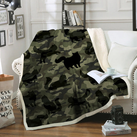 Perserkatzen-Camouflage-Decke V1