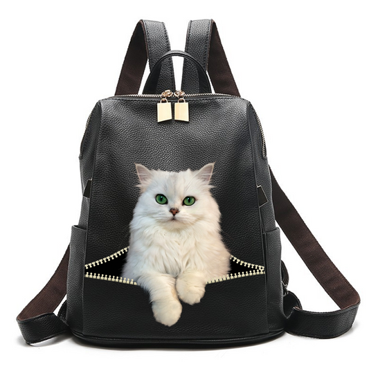Persian Chinchilla Cat Backpack V1