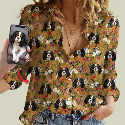 Personalisierte Sommerbluse mit dem Foto Ihres Haustieres V4