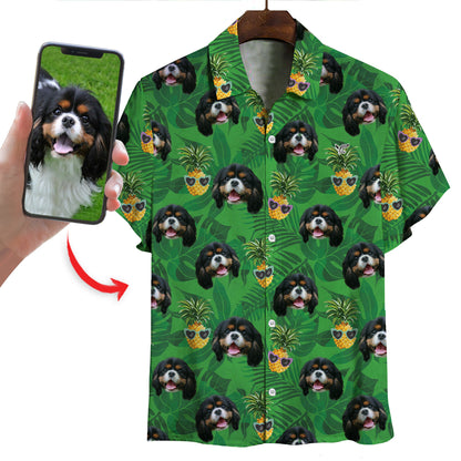 Chemise hawaïenne personnalisée avec la photo de votre animal V8
