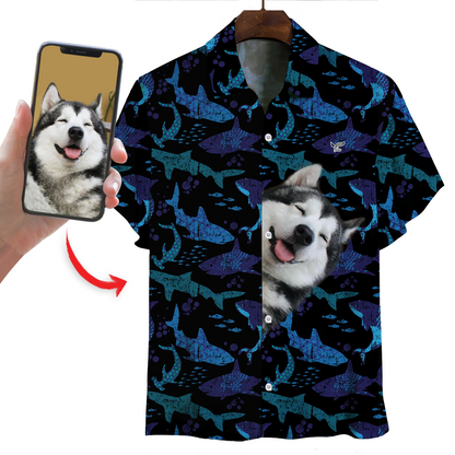 Personalisiertes Hawaiihemd mit dem Foto Ihres Haustieres V15