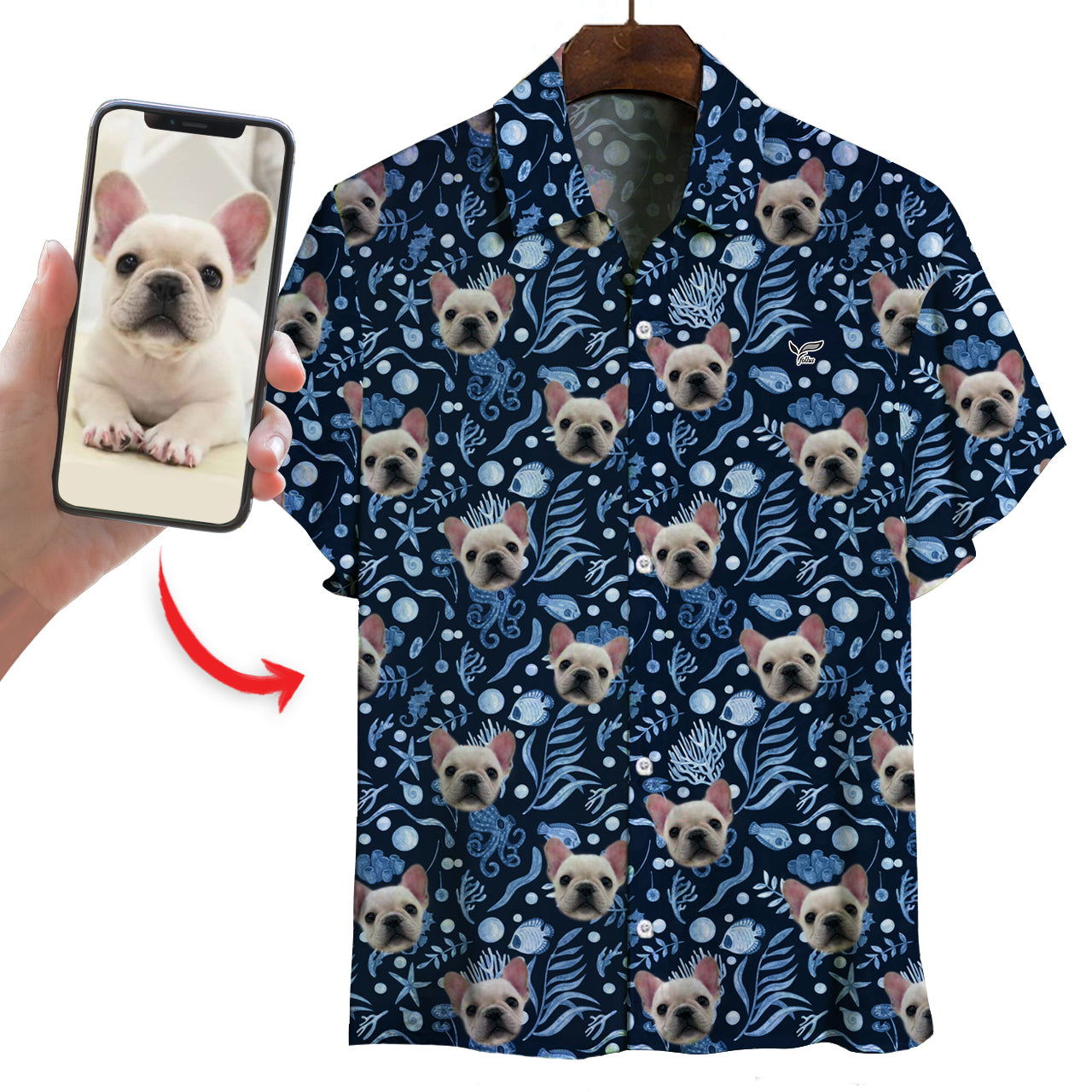 Personalized Hawaiian Shirt With Your Pet's Photo V22