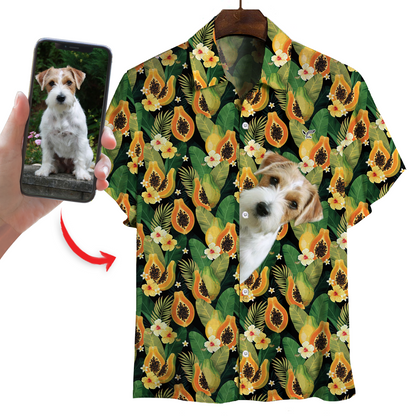 Personalisiertes Hawaiihemd mit dem Foto Ihres Haustieres V16