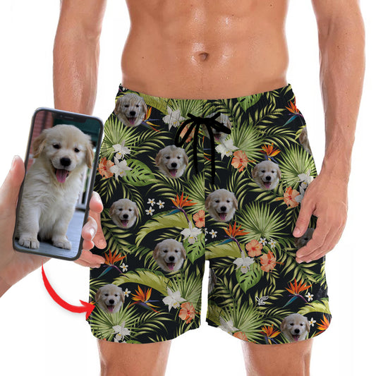 Personalisierte Hawaii-Shorts mit dem Foto Ihres Haustieres V3