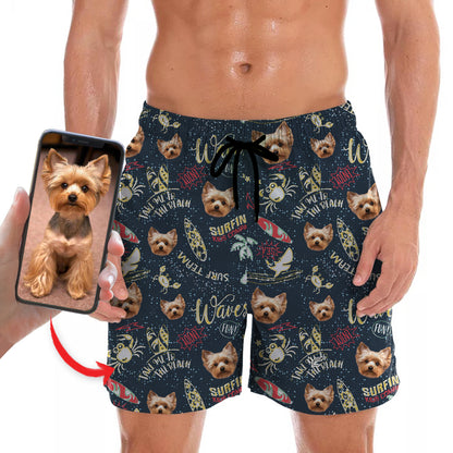 Personalisierte Hawaii-Shorts mit dem Foto Ihres Haustieres V7