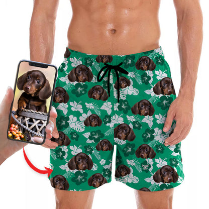 Personalisierte Hawaii-Shorts mit dem Foto Ihres Haustieres V8