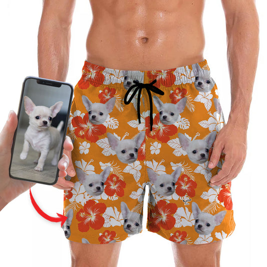 Personalisierte Hawaii-Shorts mit dem Foto Ihres Haustieres V8
