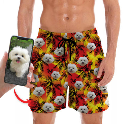 Personalisierte Hawaii-Shorts mit dem Foto Ihres Haustieres V6