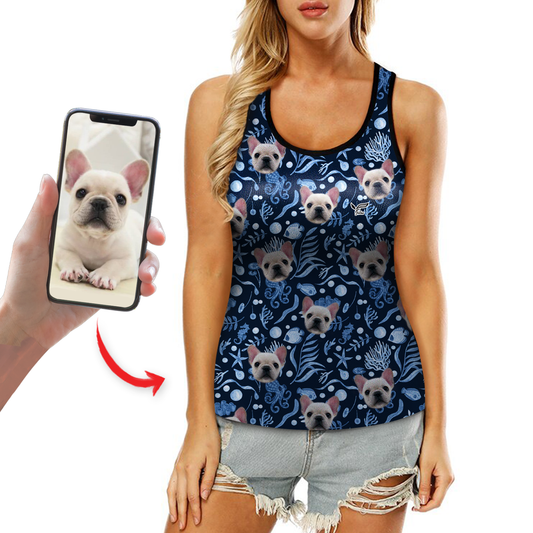 Personalized Hawaiian Tank Top With Your Pet's Photo V14