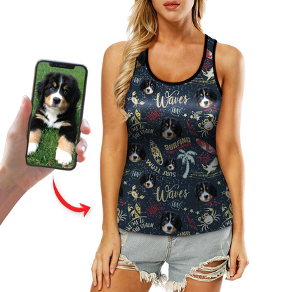 Personalized Hawaiian Tank Top With Your Pet's Photo V13
