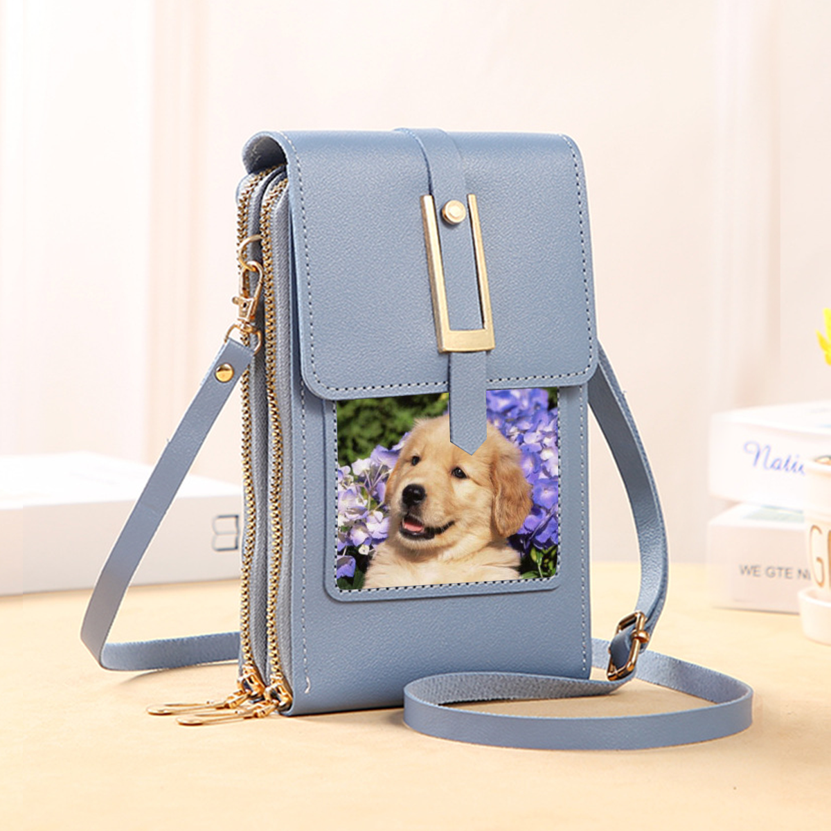 Personalized With Your Pet's Photo - LBlue