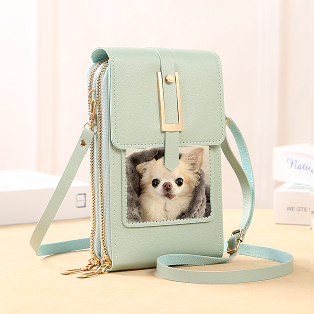 Personalized With Your Pet's Photo - Mint