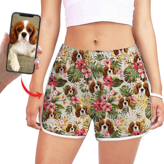 Personalized Colorful Women's Running Shorts With Your Pet's Photo V13