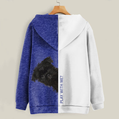 Lustige glückliche Zeit - Affenpinscher Hoodie V1